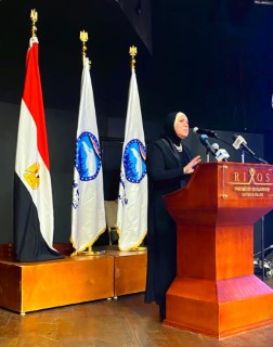 خلال مشاركتها بندوة الجمهورية الجديدة الانجازات التى تحققت بمدينة الغردقة