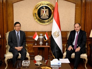 وزير التجارة والصناعة يبحث مع سفير سنغافورة بالقاهرة تطورات التعاون الاقتصادي والاستثماري بين البلدين